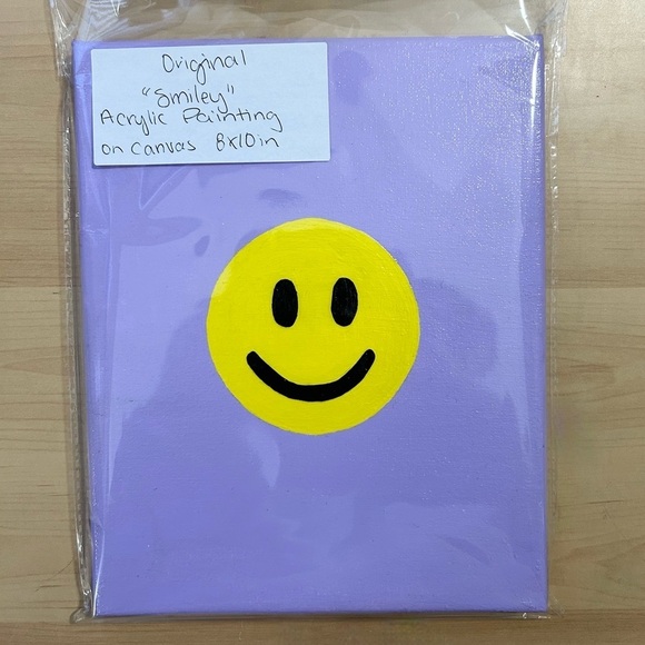 Original “Smiley” Acrylic Painting  on Canvas - Picture 2 of 5